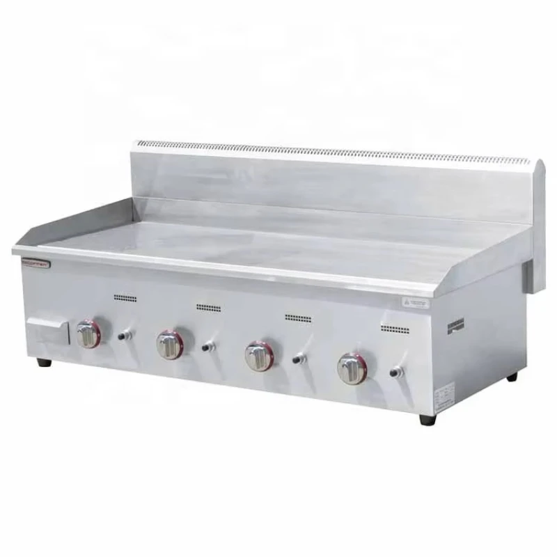 Non-stick baking trays, large flat countertops, flat-top grilling racks, stainless steel commercial plates