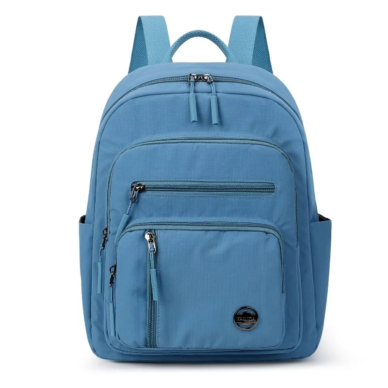 2026 Stylish Solid Color Lightweight Backpack Jane Student Schoolbag Foreign Trade Multi-pocket Backpack Medium Mommy Outing Bag