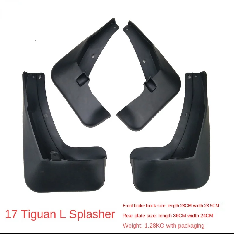 

4Pcs High Quality ABS Front & Rear Fender for Volkswagen Section 17-18 tuguan L Mud Flaps Splash Guard Mudguard Mudflaps