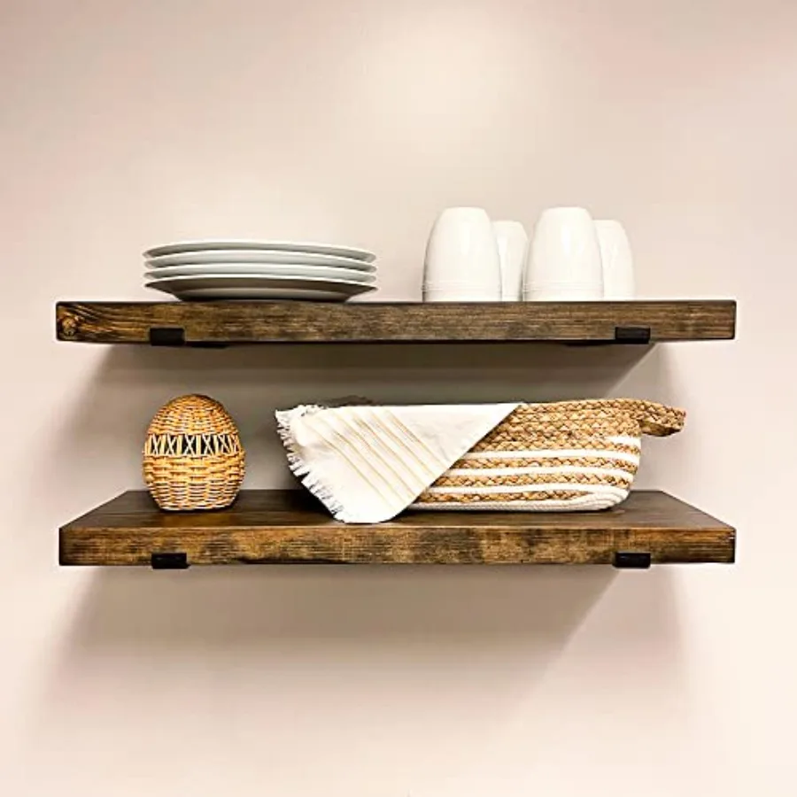 Rustic Shelves With…