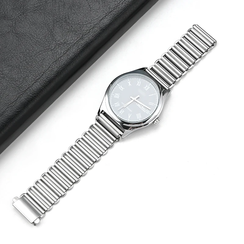 الفولاذ المقاوم للصدأ حزام (استيك) ساعة 12/14/16/18/20/22 مللي متر العالمي الإفراج السريع حزام ل كاسيو F-91W F-84/105/108/A158W/168 AE-1200/1300 #5