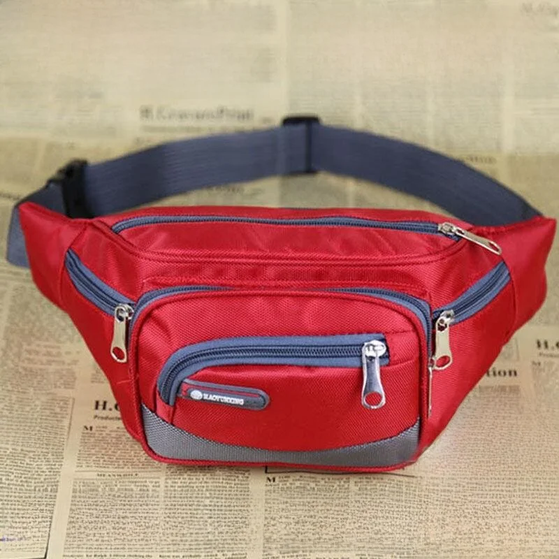 

Large Capacity Waterproof Sports Fitness Bag Unisex Mobile Phone Bag Waist Bag Chest Bag Multi-layer Multi-functional Bag