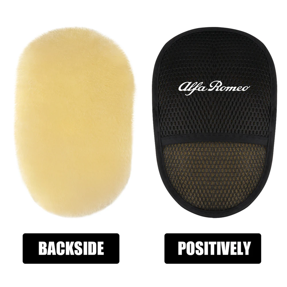 

1 шт., шерстяные мягкие полированные перчатки для мытья автомобиля, щетка для чистки, инструменты, аксессуары для Alfa Romeo Sportiva 159 Giulietta Mito 147 Stelvio 156