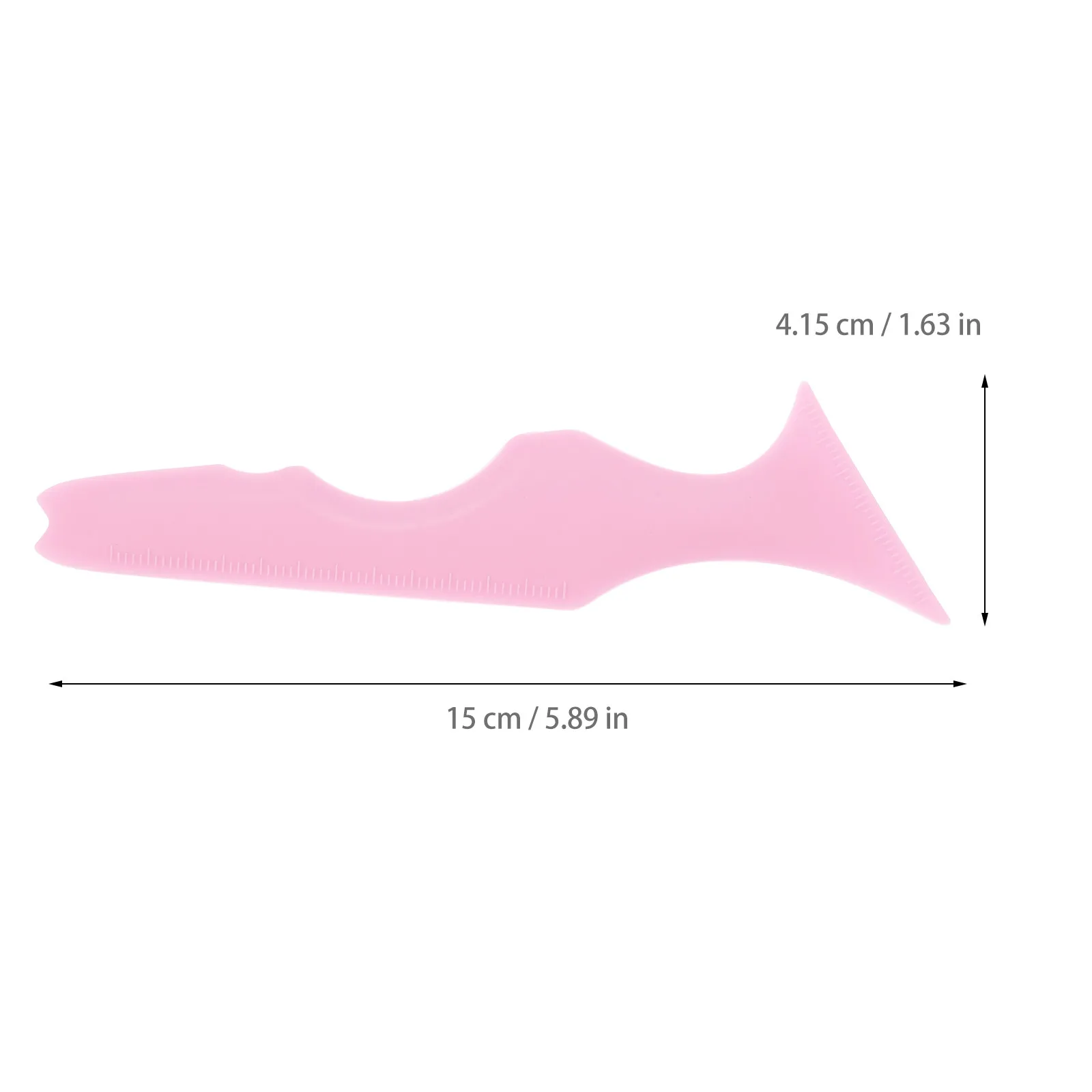 Reusable Silicone Eyeliner Stencil with Scale Assistance for Beginners Perfect Eyelash Lip Ruler Drawing Tool Multi-Function