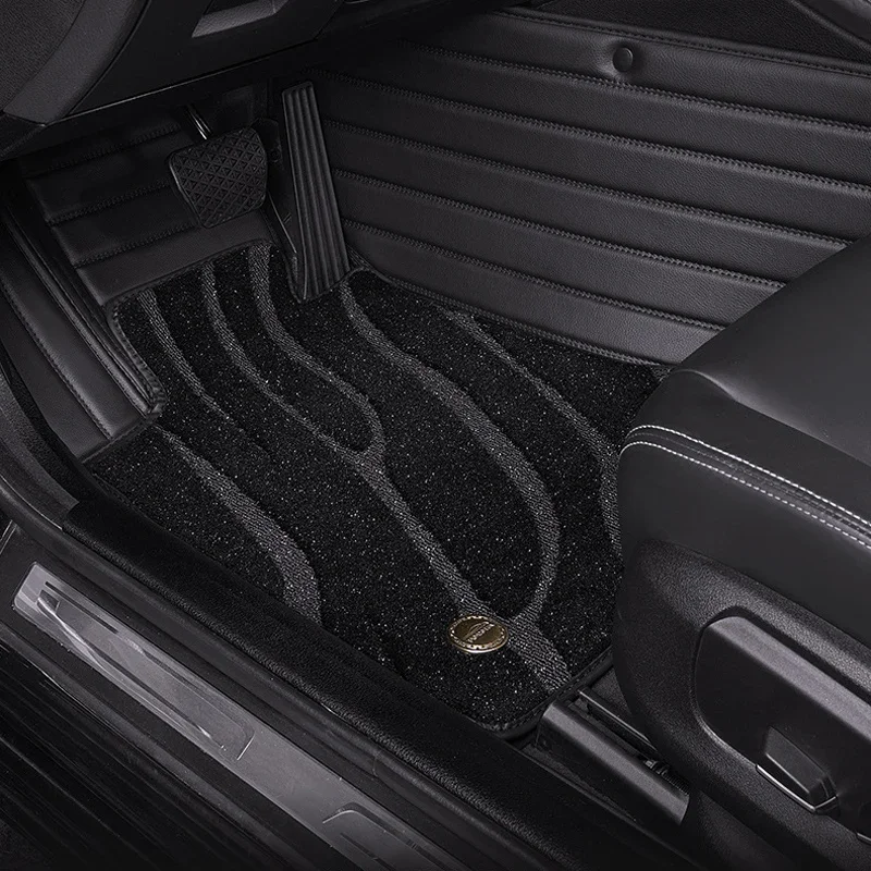 พรมปูพื้นรถยนต์สำหรับ Volkswagen Magotan 2015ปีพรมปูพื้นรถยนต์ออกแบบเองได้ทุกสภาพอากาศกันน้ำกันลื่นหนัง PU กำมะหยี่