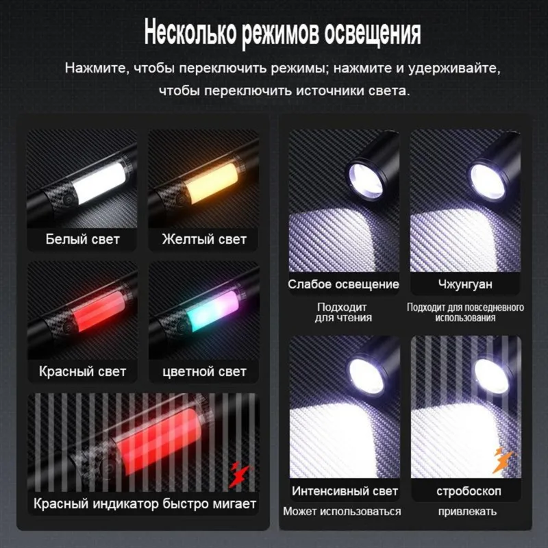 [NEWA08R】 Ultra-Bright Long-Lasting Flashlight Outdoor Sports Multi-Functional Emergency Tool With Safety Feature