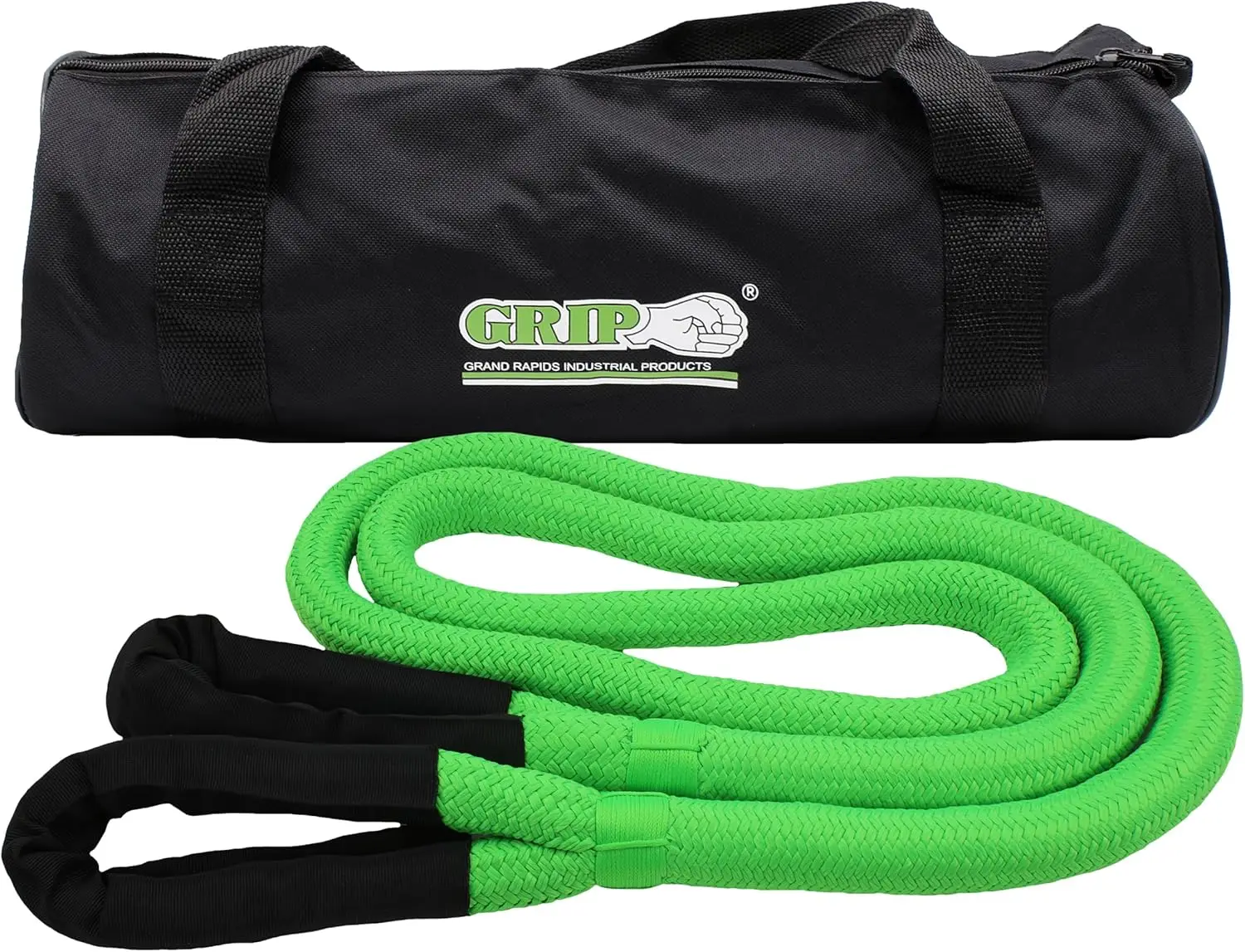 

Кинетический буксировочный трос 10 футов для грузовиков и квадроциклов - прочность на разрыв 30 580 фунтов - экстренная буксировка в грязи/снегу