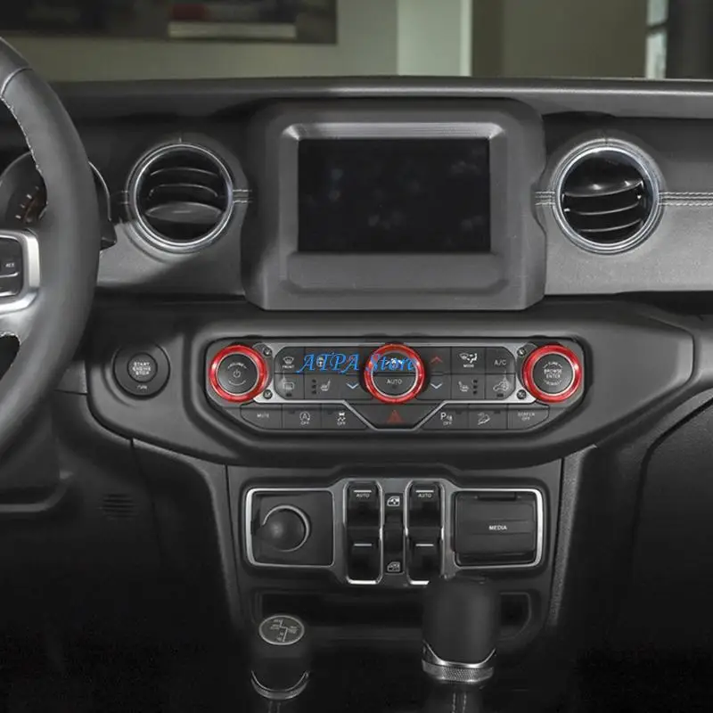 

U13C Air Conditioning Control Decoration for 2018 to 2022 JLJLU Trim Aluminum Materia