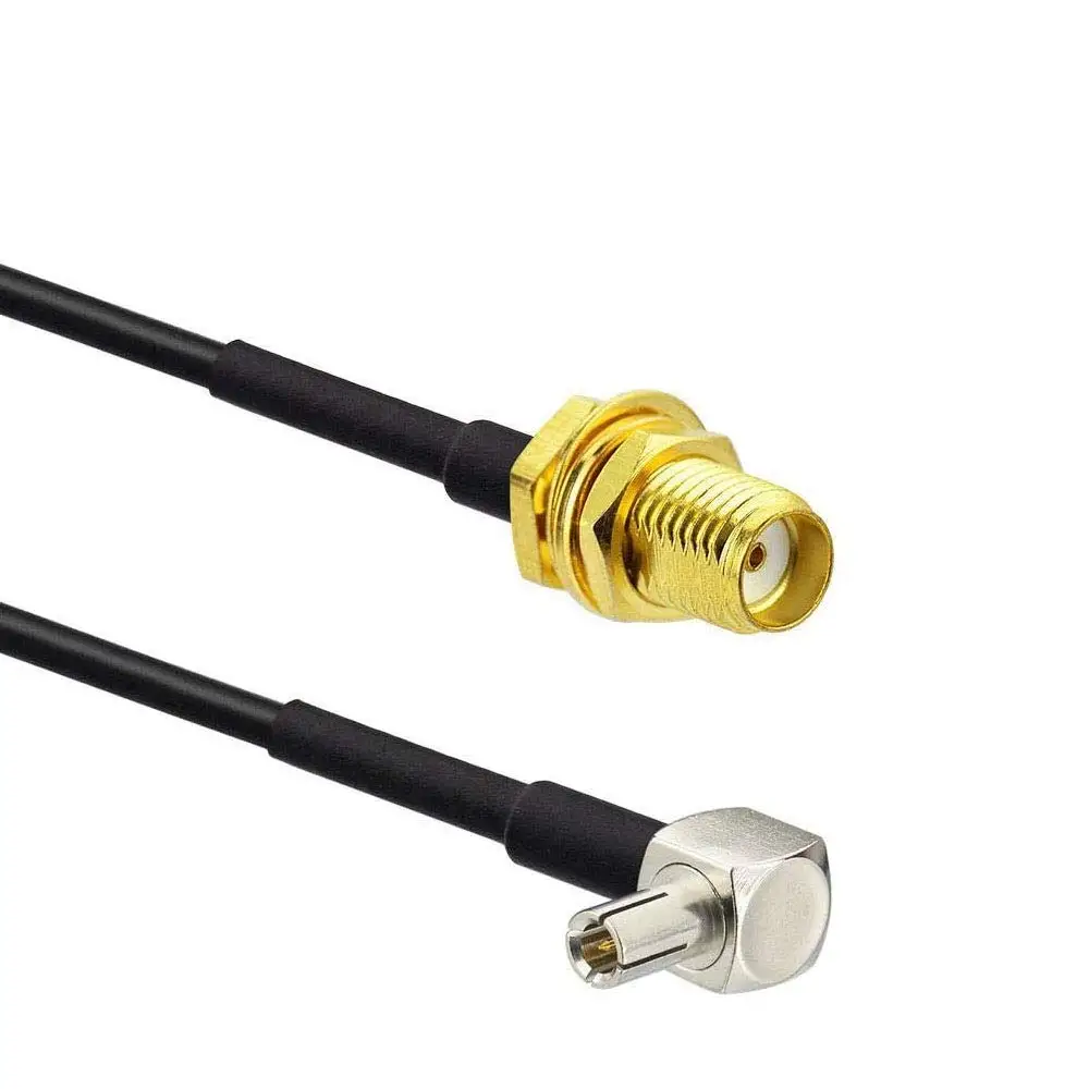 2PCS TS9 To SMA Female Coaxial Pigtail Cable RG174 4G LTE Antenna Adapter for Mobile Broadband Modem USB Router