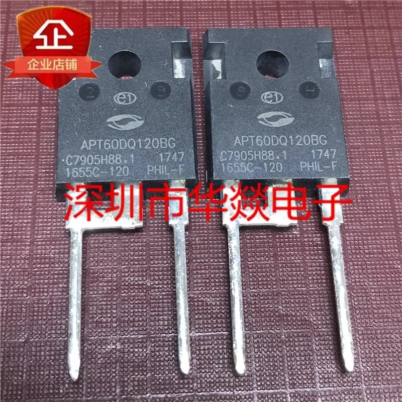 5PCS   APT60DQ120BG   TO-247  1200V  60A  Brand New In Stock, Can Be Purchased Directly From Shenzhen Huayi Electronics