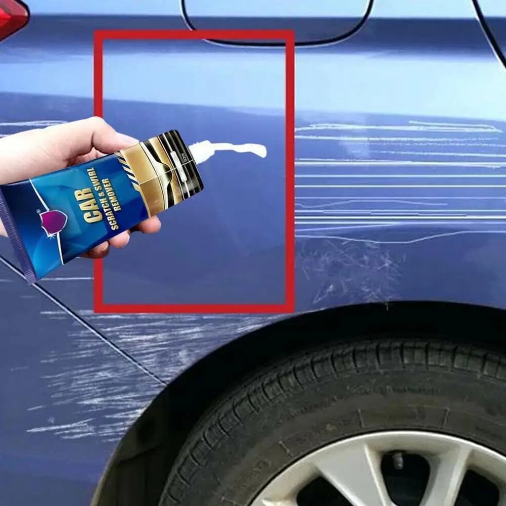  Universal Car Body Paint Repair Cream Scratch Repair Paint Paste Touch Up Coating Polishing Wax Brush Rag Tool Care Access