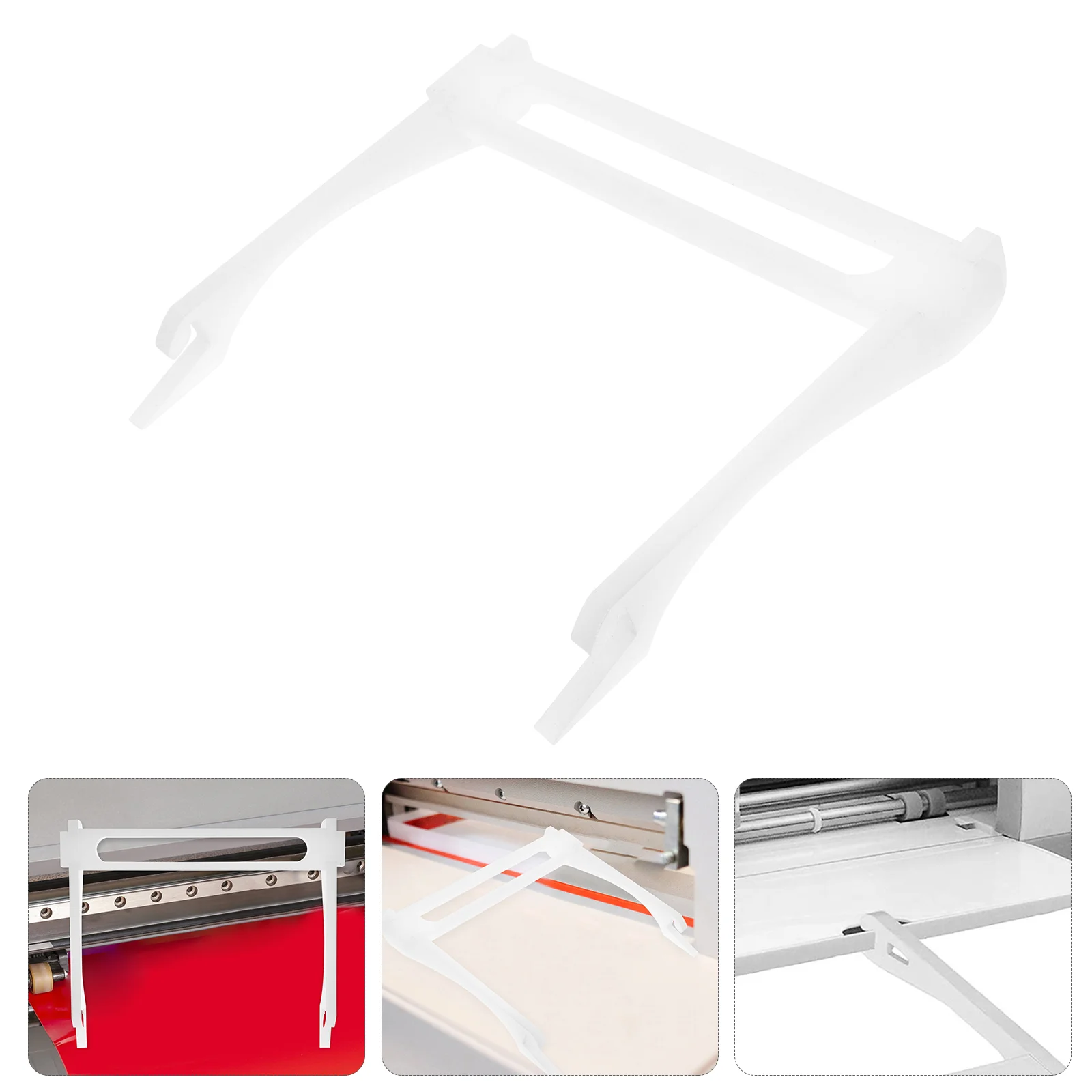 

Tray Holder Support Rack DIY Machine Accessories Fixture Cutting Mat Grip White Plastic Supplies