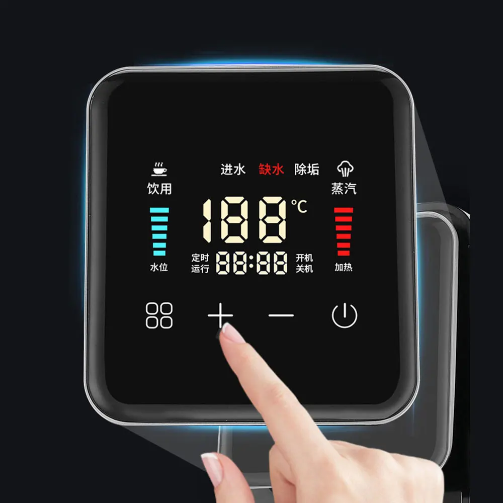 Máquina de agua con temporizador inteligente para uso comercial, calentador de agua a vapor, leche, té, bar, restaurante, Caldera de agua, 12L