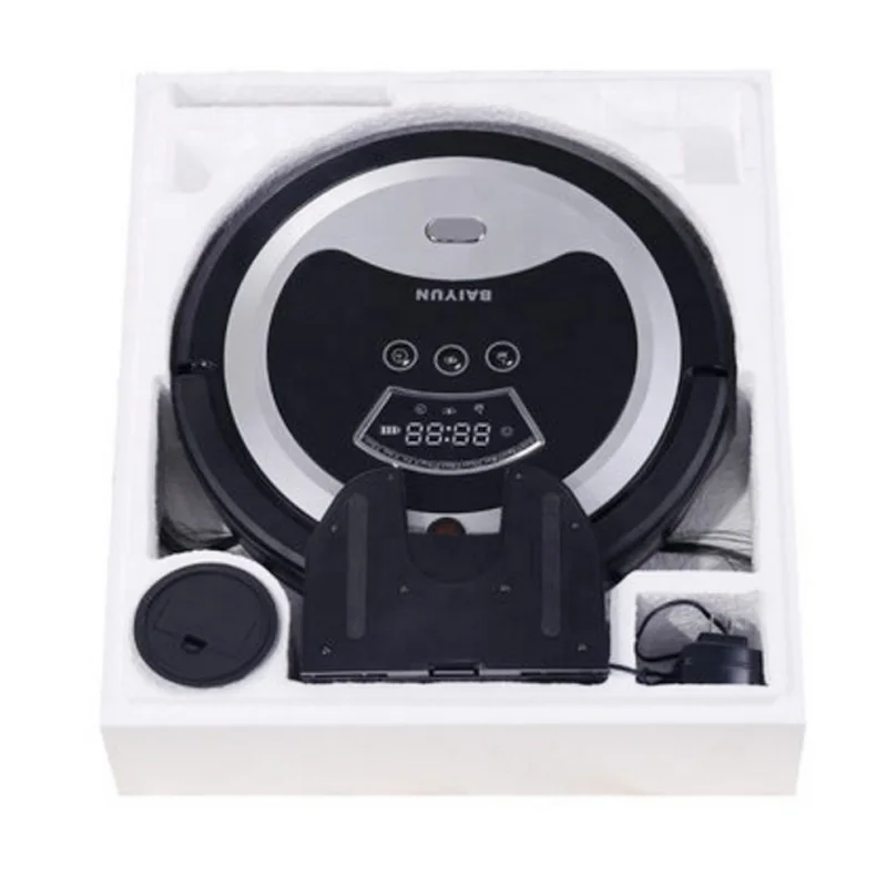 black red gold DC14.8V 2000mAh low noise strong suction double roller brush battery cordless auto charge robot vacuum cleaner