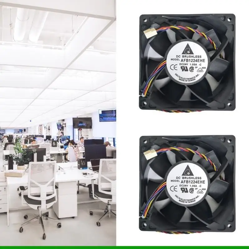 

U55C For Delta AFB1224EHE 24V 1.05A 12038 120x120x38mm Inverter Large Air Volume Cooling Fan CPU Cooling Fan Replacement