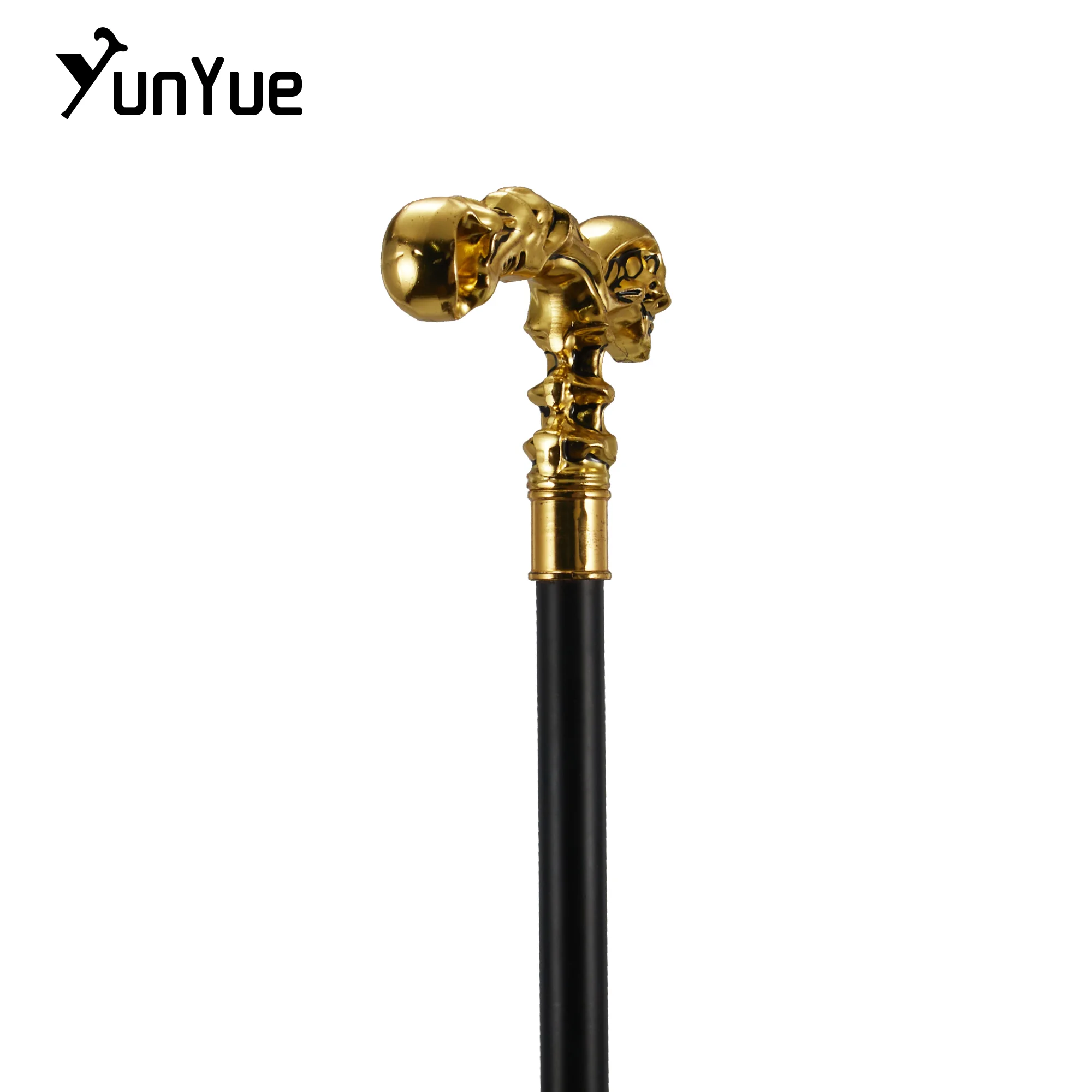 الذهب الجمجمة Steampunk عصا للمشي السادة موضة ديكور عصا للمشي تأثيري القوطية خمر حفلة عصا للمشي 93 سنتيمتر
