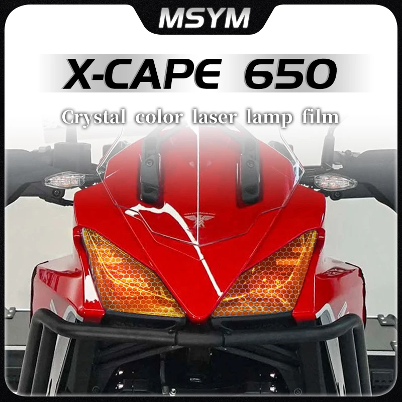 

For Morini XCape X Cape X-Cape 650 650X 650 X Headlight film transparent protective film honeycomb laser light film accessorie