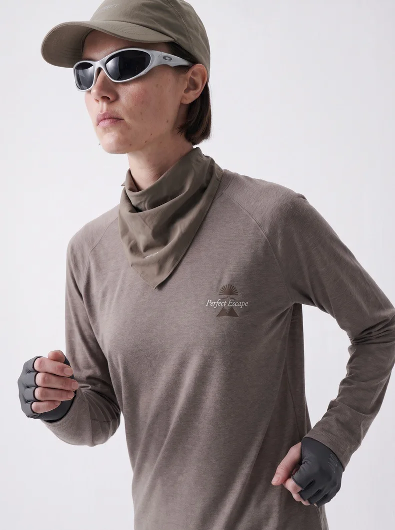 Herren Leichtgewichts-Laufshirt mit Schnelltrocknungsfunktion - Atmungsaktives Langarm-Sportshirt mit Rückenaufdruck, Outdoor-Sportoberteil für den Herbst – Detail 10