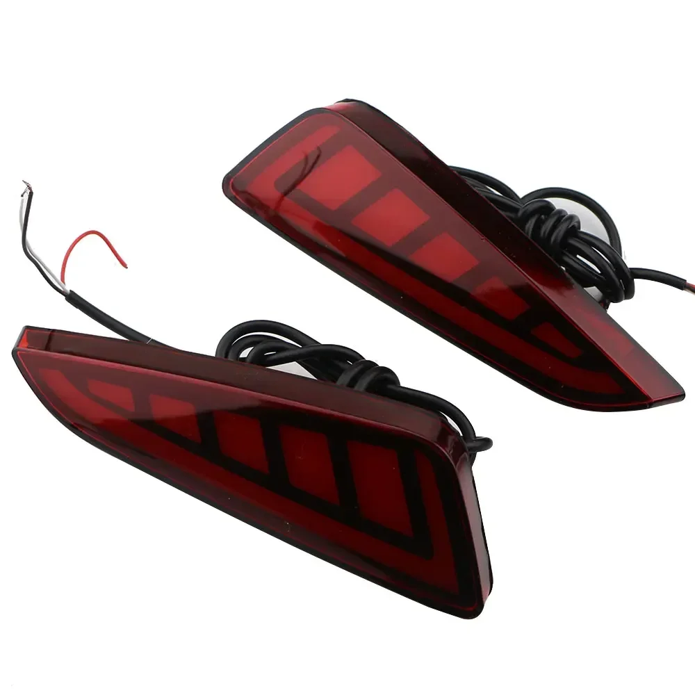 2Pcs Car LED Rear Bumper Brake Light for Toyota C-HR CHR 2016 2017 2018 2019 2020 2021 2022 Rear Fog Lamp Reflector Accessories