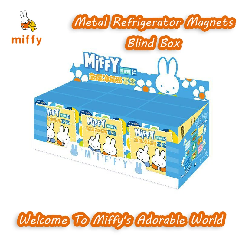

Metal Refrigerator Magnets Kawaii Miffy Home Decoration Cartoon Desktop Ornaments High Quality Anime Accessories Perfect Present