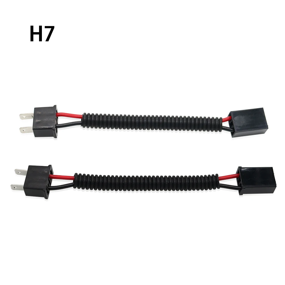 2x 9005/9006 H7 H4 H11 Male to Female Extension Cable Wiring Harness Sockets Adapter Connector For Headlight Fog Lights Retrofit