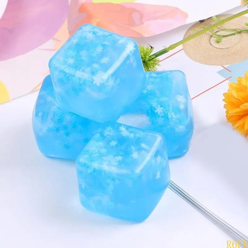 Bloco de gelo em forma de subida lenta, brinquedo para alívio do estresse, brinquedo de descompressão para crianças, enchimento de meias de natal