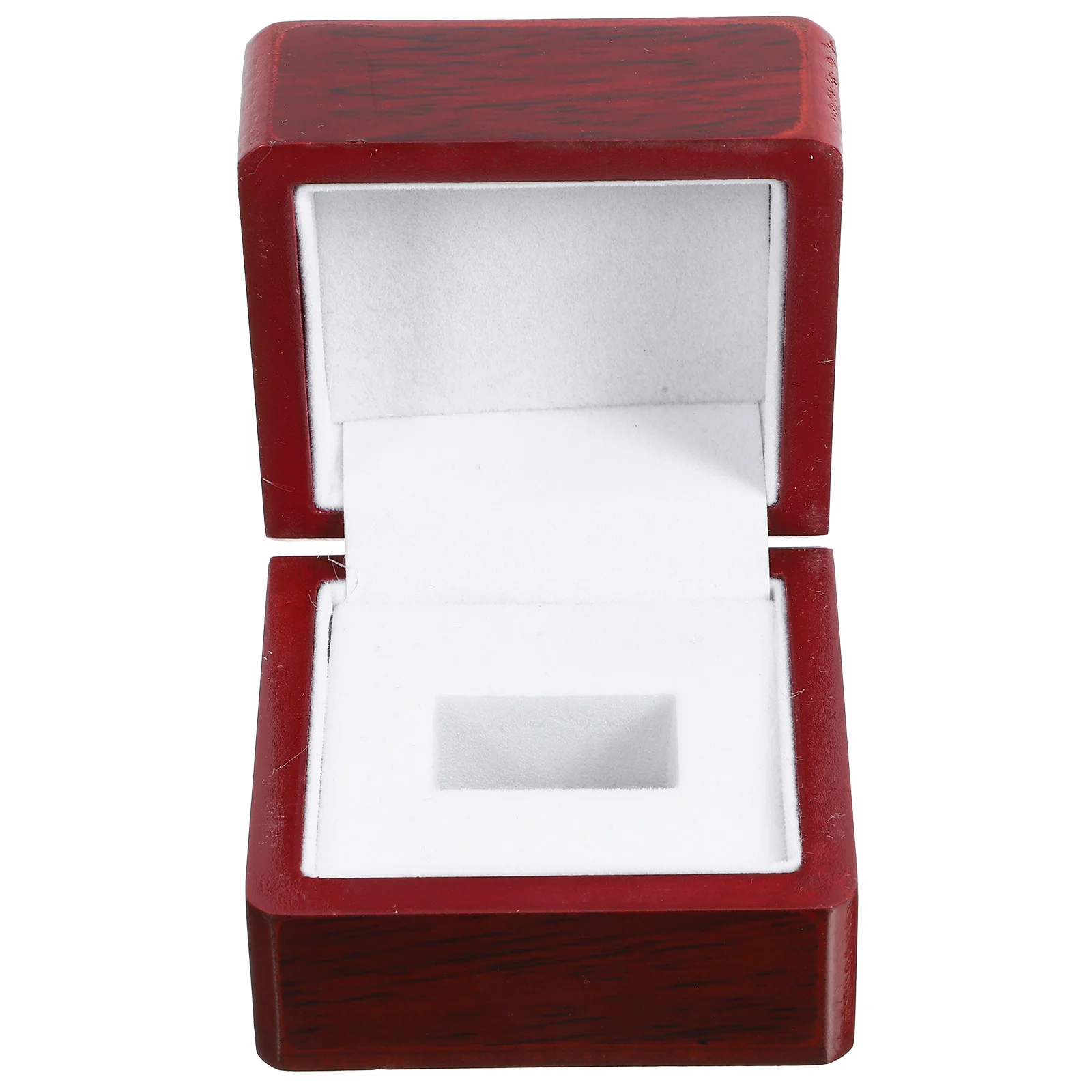 

Box Wooden Ring Case Portable Jewelry Holder Display Storage For Men Women Football Baseball Hockey Rings Small Ring