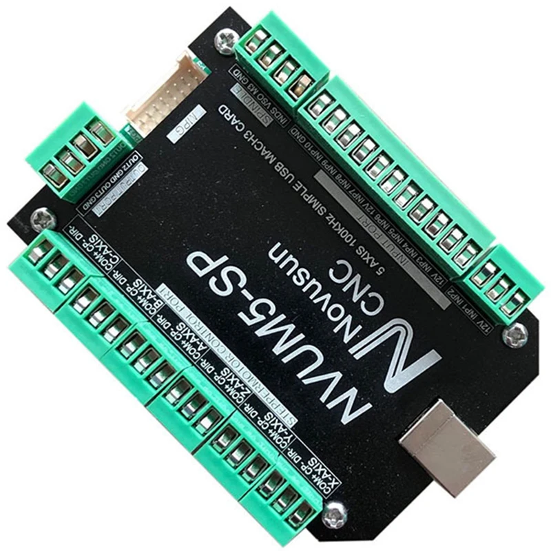 NVUM5-SP USB MACH3 Interface Board 5 Controller CNC 100Khz For Stepper Motor Tool Professional