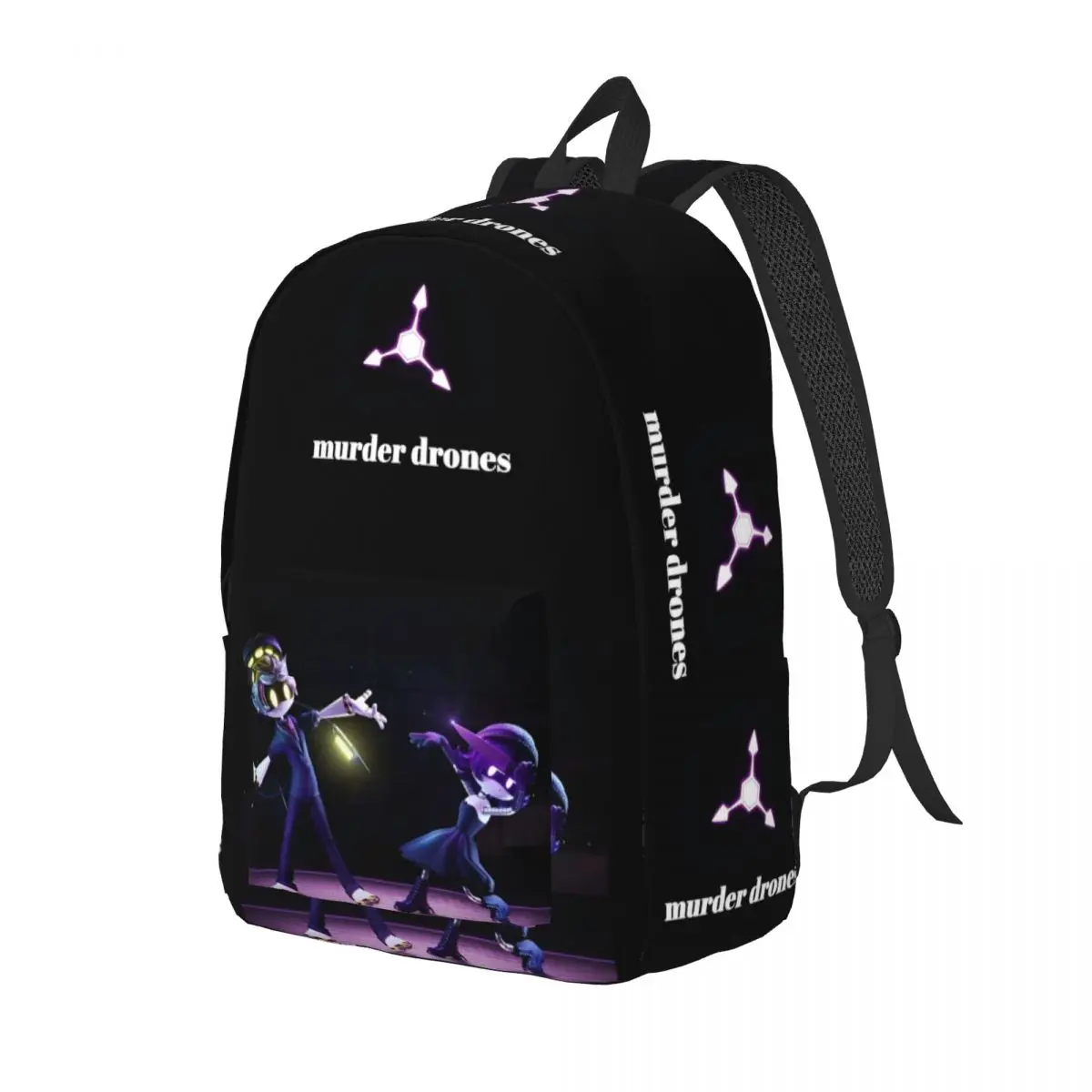 Murder Drones dibujos animados Anime mochila Casual ligero estudiante senderismo viaje serie de televisión mochila hombres mujeres bolso de hombro para ordenador portátil