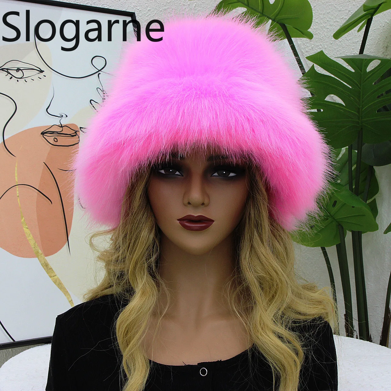 

Женская теплая пушистая шапка-ведро из искусственного меха лисы, толстая плюшевая шапка для защиты от холода, с защитой ушей, зимняя новинка, подарки для девочек, береты