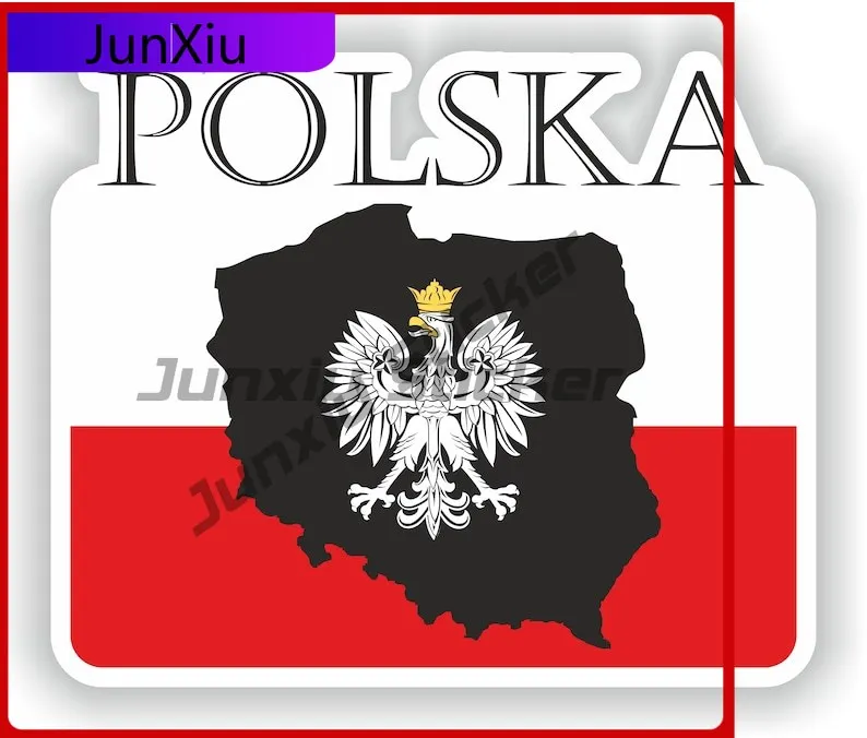 

Polska Map Contour Flag Emblem Stickers Custom Decals Camper Decals Sticker Funny Car Decoration For Adventure Motorcycle Sticke