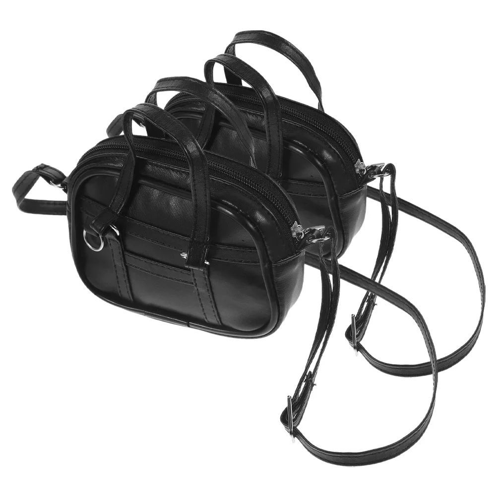 

2Pcs Mini Bag for 18 Inch Handbag Dress Up Costume Miniature Purse Crossbody DIY Dollhouse Accessories Mini Bag for