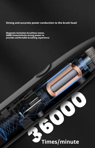 Eltandborste för vuxna Oclean E1 Eltandborste med tandborstehållare Tidsinställd påminnelse IPX7 Vattentålig 10 best sales Oclean Original - №3