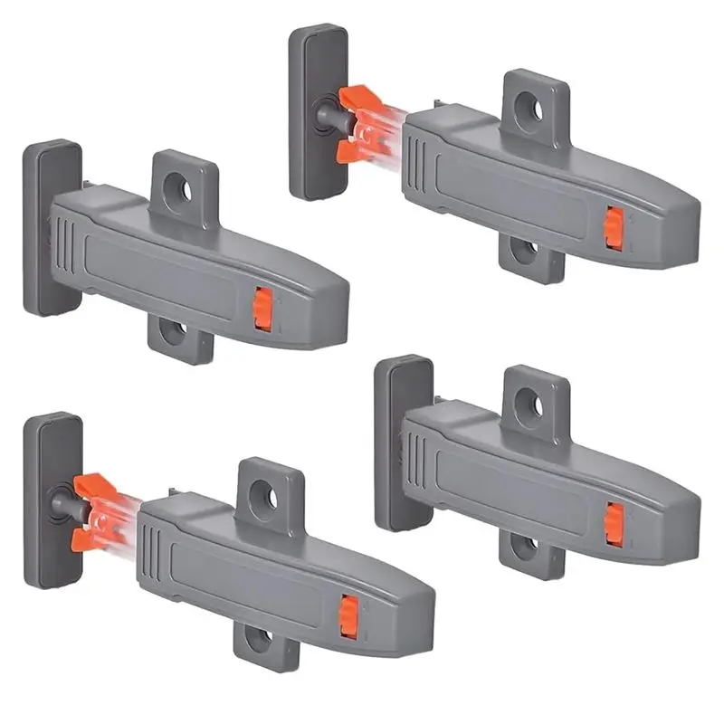 B50C Self-Locking Cabinet Door Rebounder Adjustable Lock Rebounder Wardrobe Cabinet Door Panel Push-Open Door Opener
