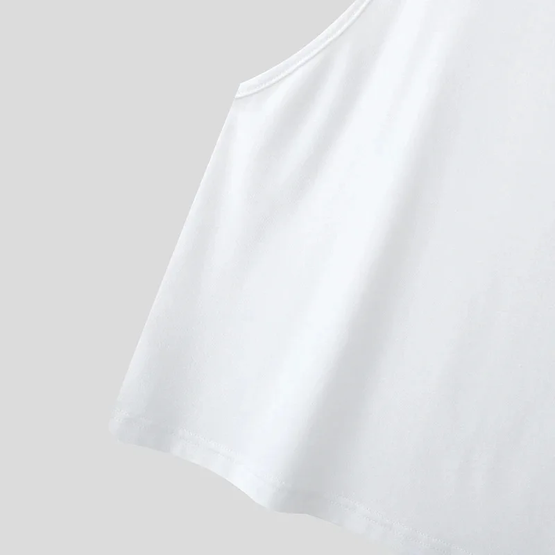 Herren-Tanktop mit tiefem U-Ausschnitt, dünnen Spaghettiträgern, einfarbig, für Fitness, Bodybuilding, Muskeltraining, ärmellos – Detail 6