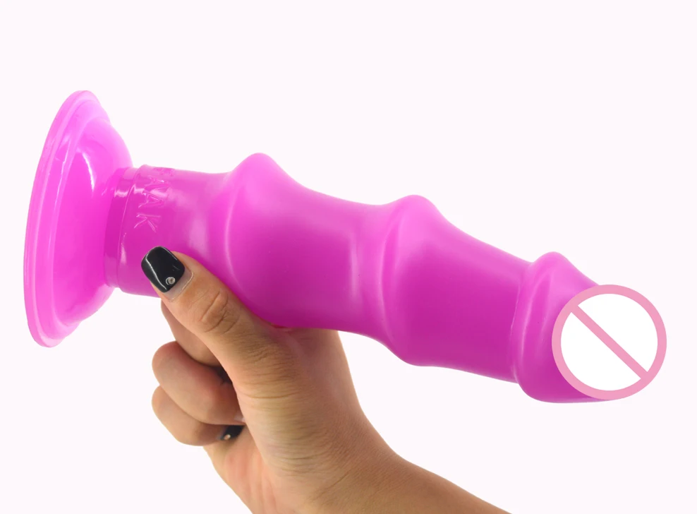 FAAK realistic dildo suction ribbed dildo big penis sex toys for women man extreme stimulate adult sex products shop Anal plug