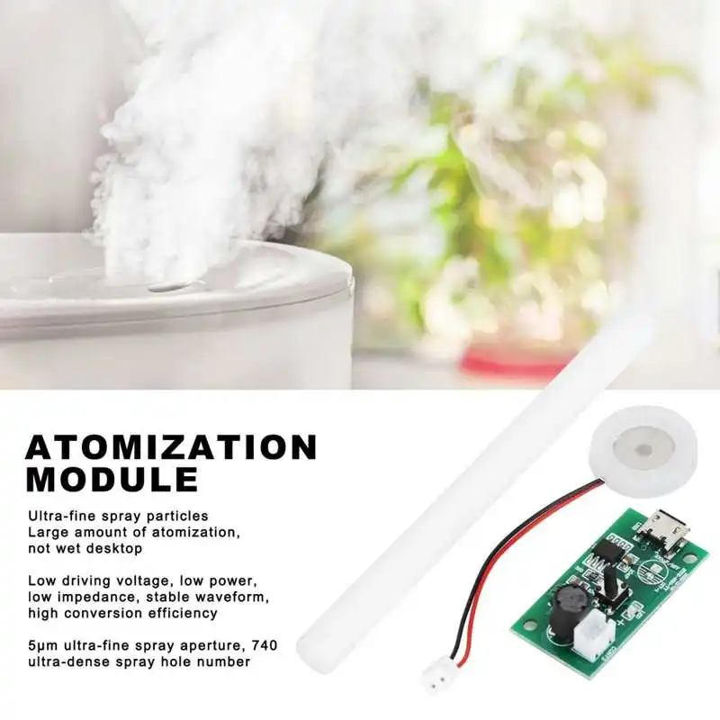 2 واط بالموجات فوق الصوتية ضباب صانع الانحلال لوحة وحدة الدوائر المتكاملة سائق مع توقيت التبديل ل 5 فولت USB المرطب