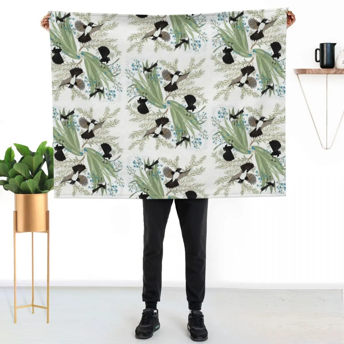 Willy wagtails Throw Blanket Nap Summer Sofa Throw Flannels for winter Loose Blankets