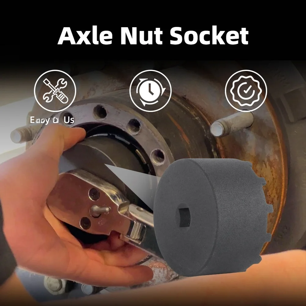 For Axle Nut Socket BLACK Automotive Tool Precision Fit For 2019 And Later Round Nut Engagement Design For Axle