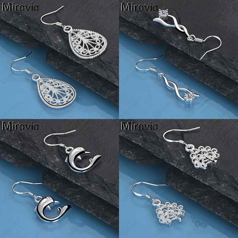 

Miravia 925 Sterling Silver Mini Heart Earrings Classic Cute Women's Banquet Party Jewelry