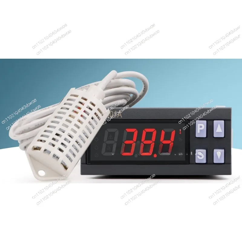Intelligent digital display temperature and humidity controller dual-channel control switch