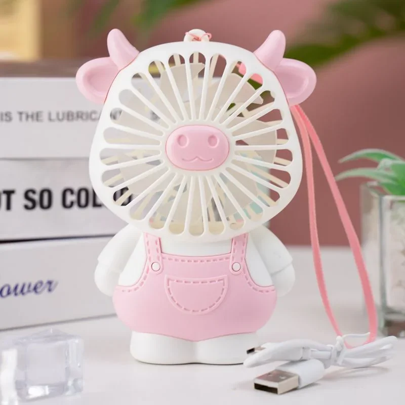 Mini ventilateur portable Hello Kitty, aste par USB, pour étudiant, super silencieux, mignon, cadeau d\'extérieur