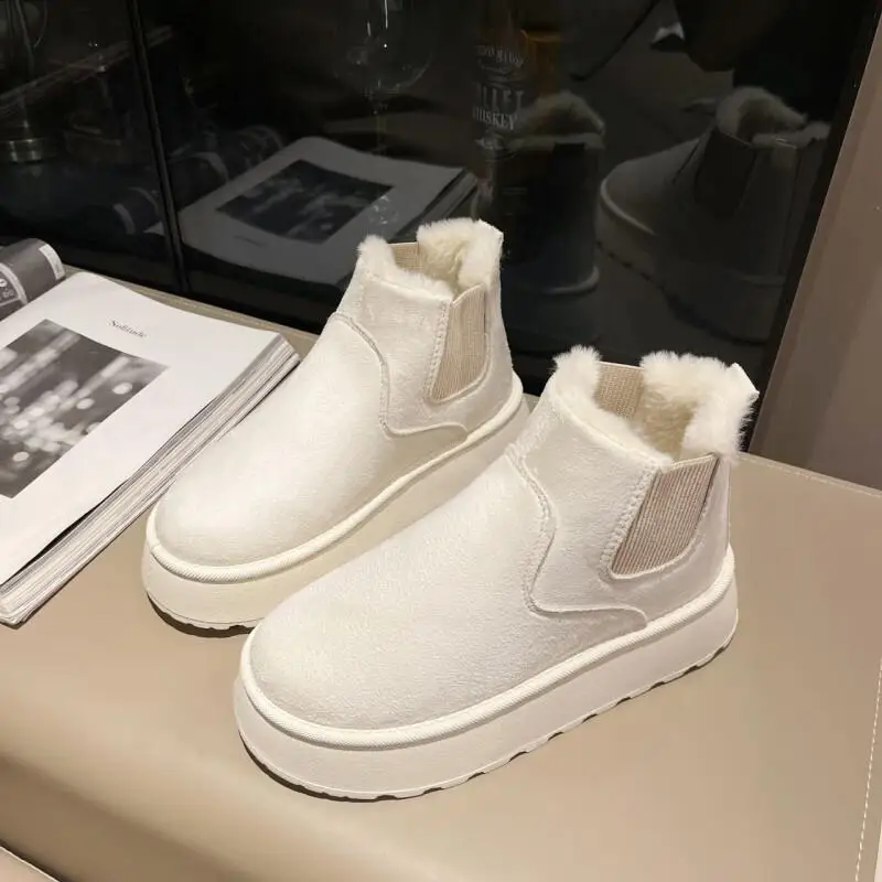 

Kawaii Casual Coat Set Fashion Children S Clothing Winter Snow Boots Women Thick Sole Plush Warm Boots Ladies Casual Shoes Cold