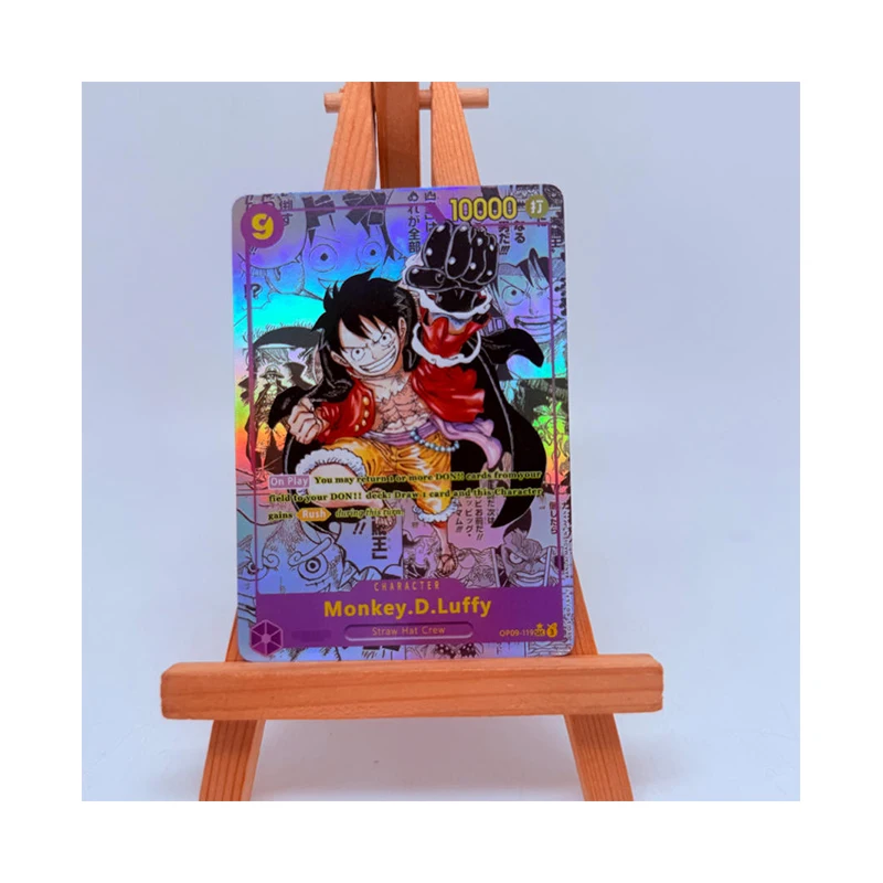 Anime One Piece Diy Opcg Cards Monkey D Luffy Roronoa Zoro Shanks Buggy Usopp Trafalgar D Water Law Gol D Roger Collection Cards