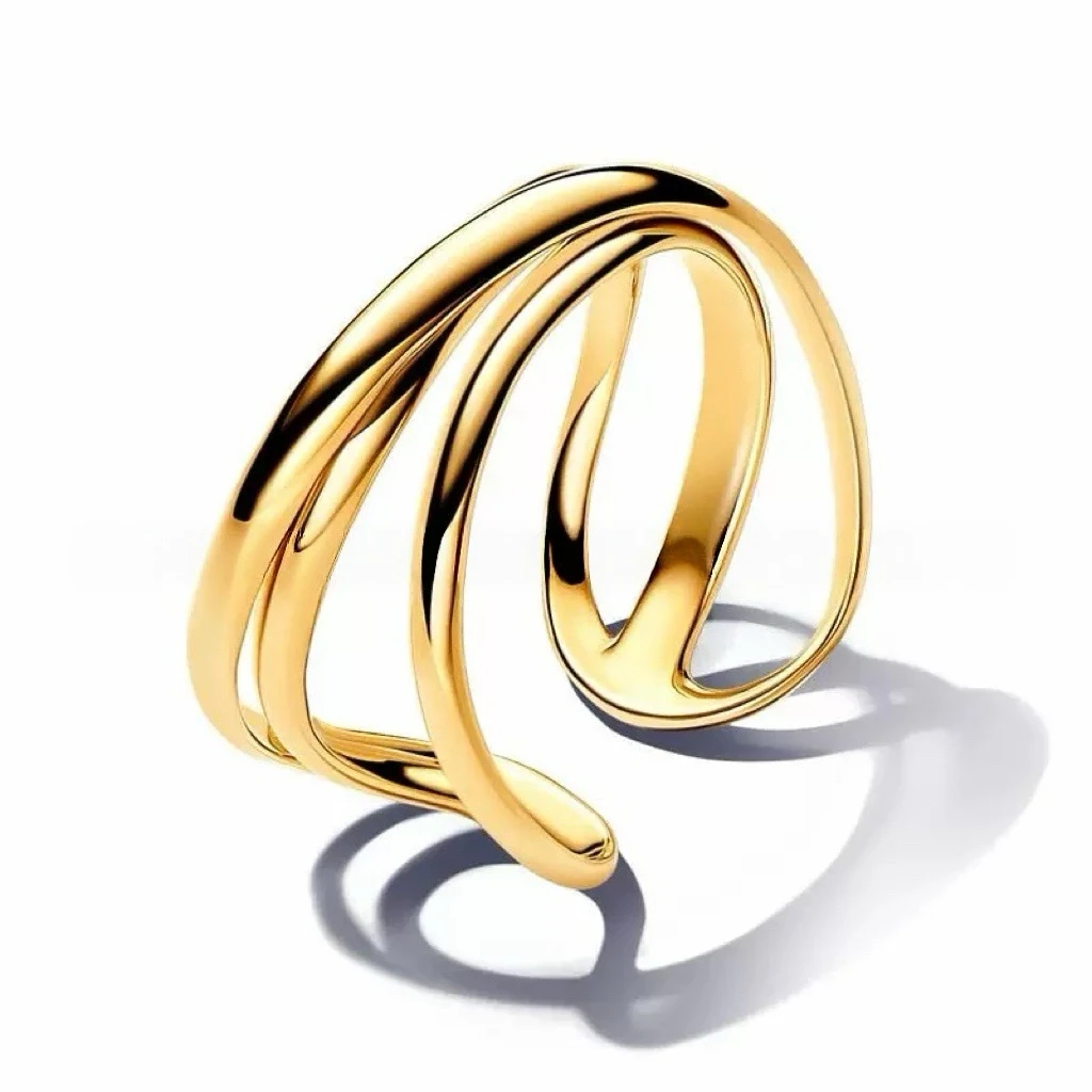 Doppelherzring S925 Reines Silber Schmetterlingsring Wassertropfen Ehering Damenschmuck Geeignet für Verlobungsgeschenke – Detail 2