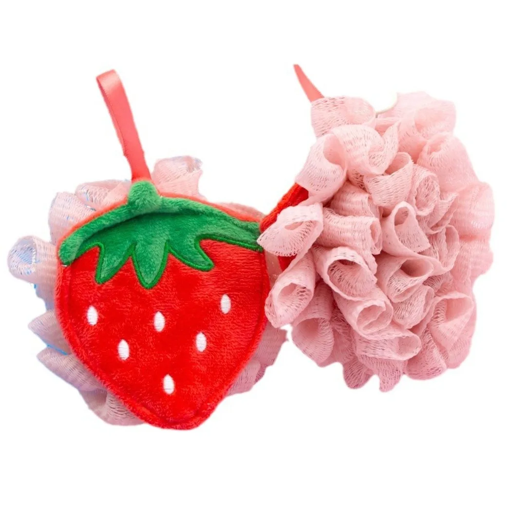 과일 모양 각질 제거 바디 스크러버, 목욕용 루파, 샤워 바디워시 볼, 마사지 목욕 꽃 수건 (샤워용 바디 스크럽)