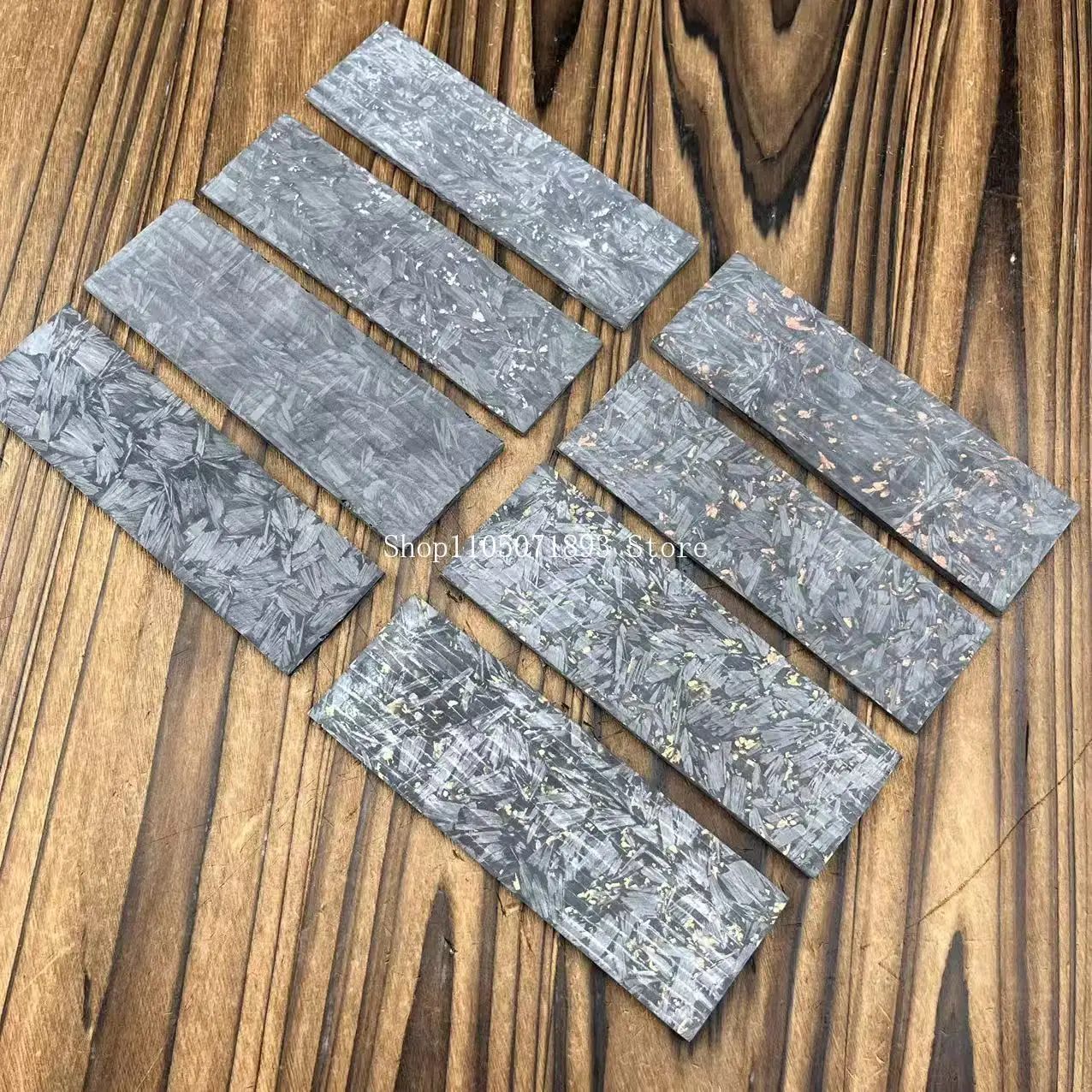 1PC Compression Patch DIY Handle Material Resin Crushed Carbon Accessory Patch Material Knife Handle Decoration Craft Material