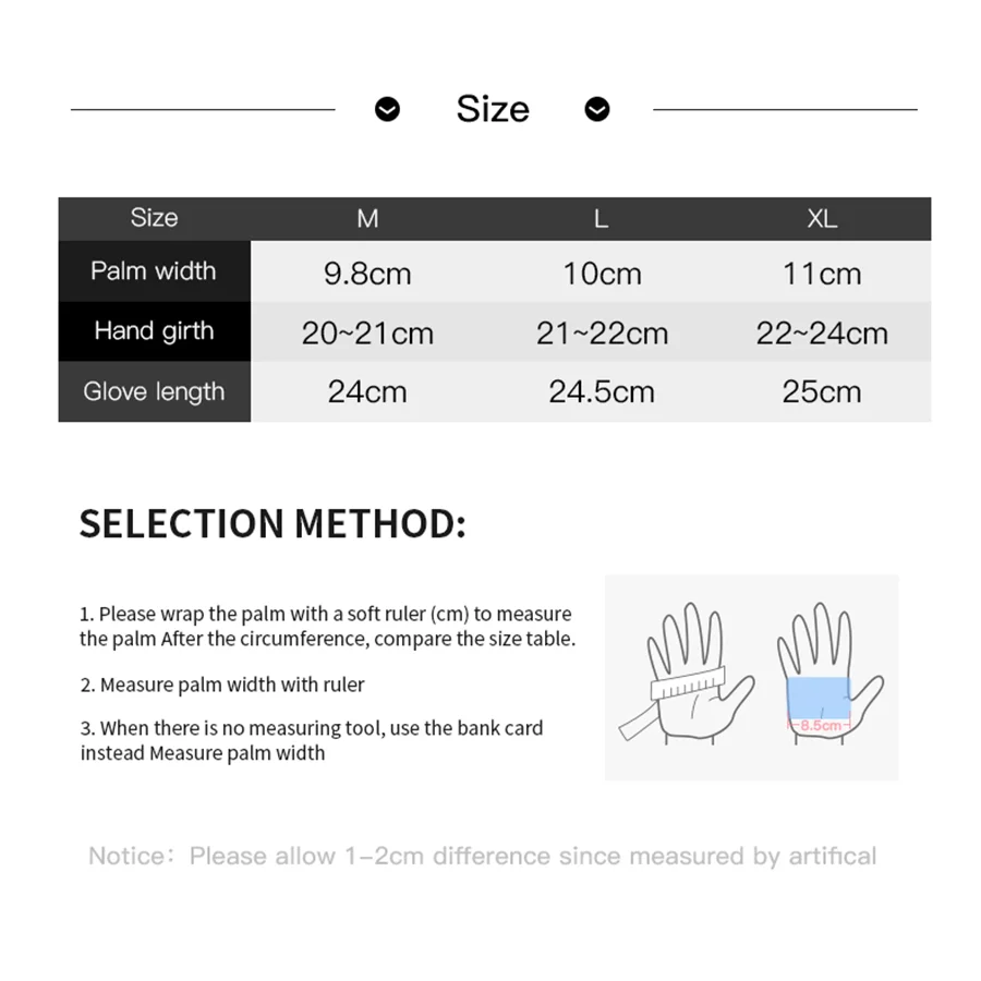 Outdoor Sports Autumn Winter Cycling Gloves Men Splash Proof Warm Windproof Touchscreen Anti-slip Motorbike Gloves Men Black