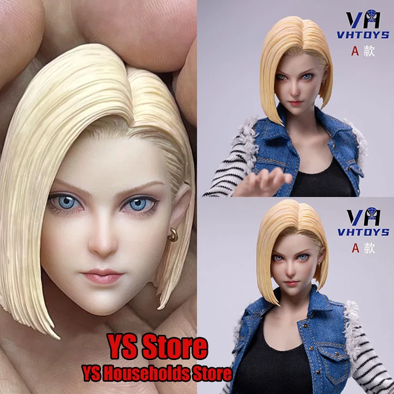 

VHTOYS VH001 1/6 Gold Hair Jilly Movable Eye Delicate Head Sculpt Model Accessory For 12inch Female Action Figure Body Decors