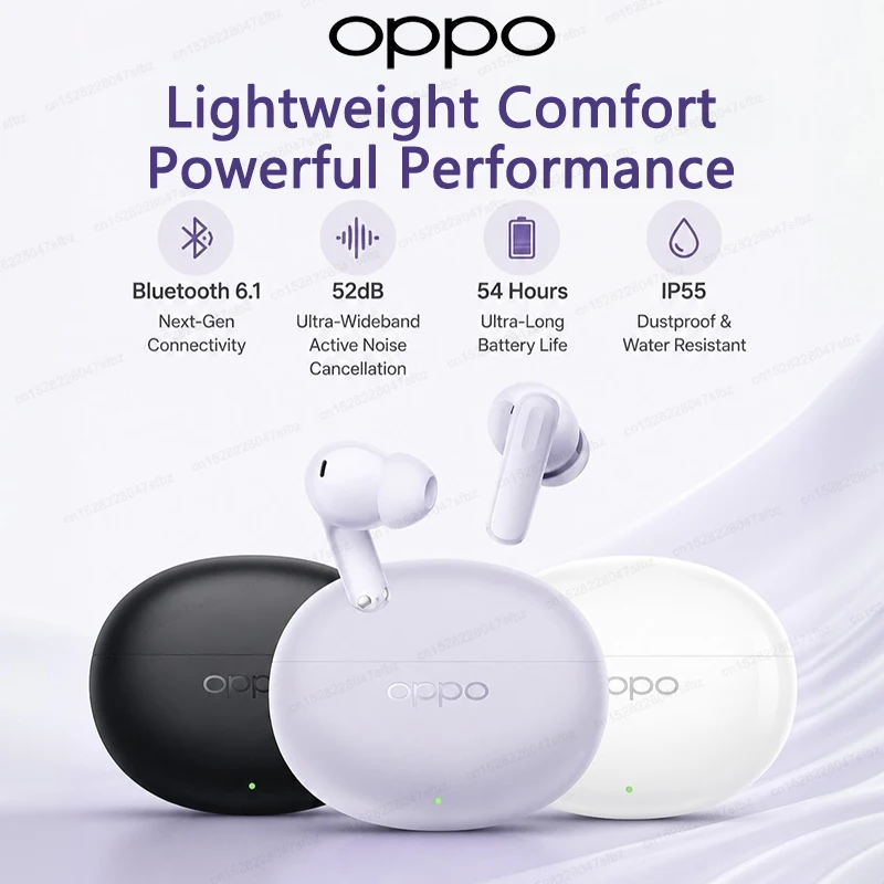 New OPPO Enco Air 5 Headphone TWS Wireless Bluetooth Earphone Active Noise Canceling Battery Life ANC Dual Mic Long Battery Air5